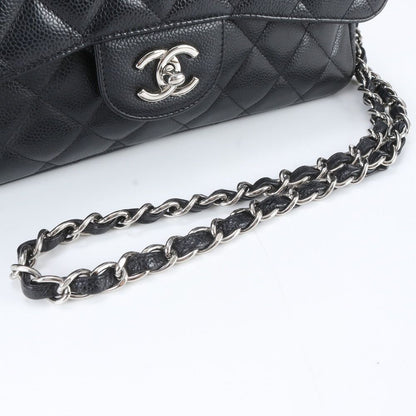 Chanel Big Quilted Caviar Leather 2-Way Shoulder Bag — view 3