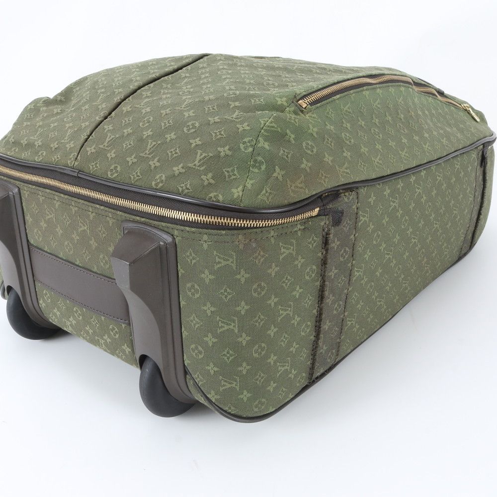 Louis Vuitton Monogram Mini Annette Leather Suitcase Carry Case Bag — view 6