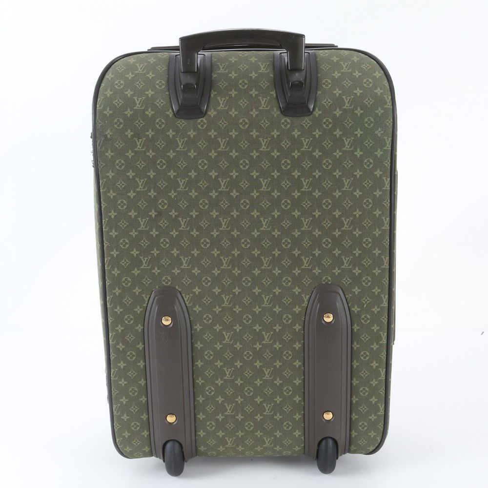 Louis Vuitton Monogram Mini Annette Leather Suitcase Carry Case Bag — view 5