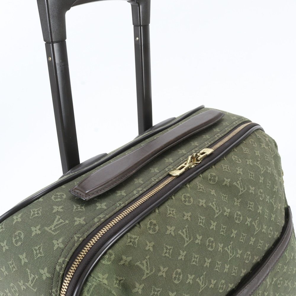 Louis Vuitton Monogram Mini Annette Leather Suitcase Carry Case Bag — view 2