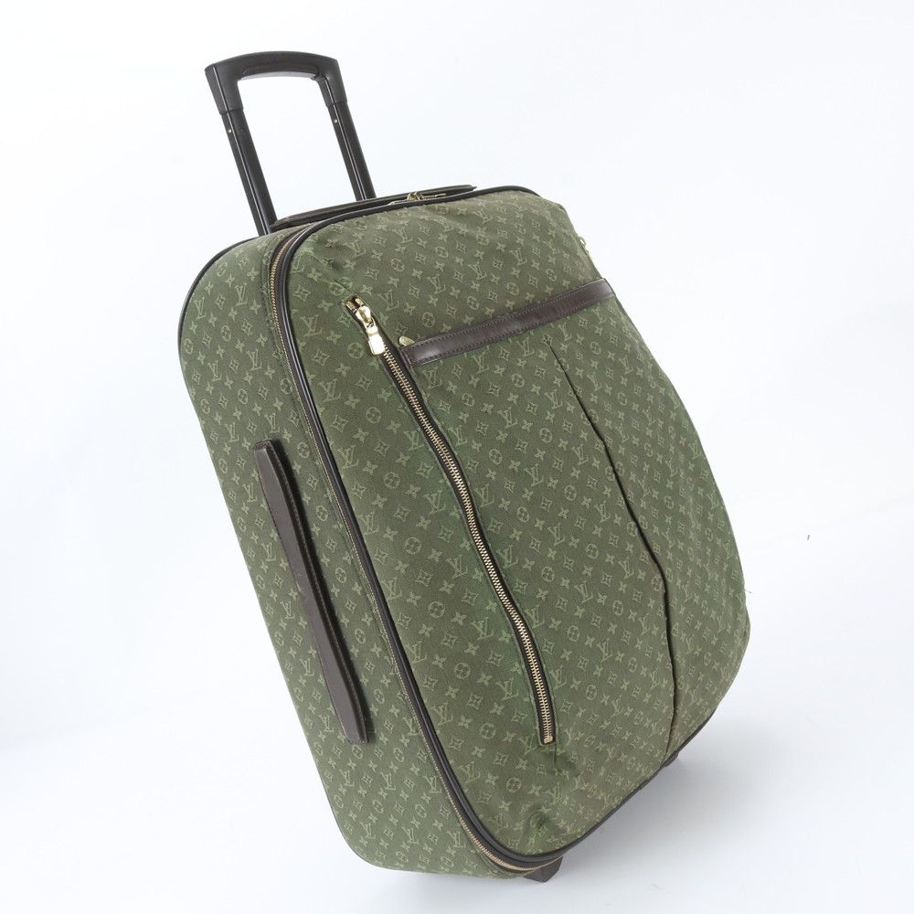 Louis Vuitton Monogram Mini Annette Leather Suitcase Carry Case Bag