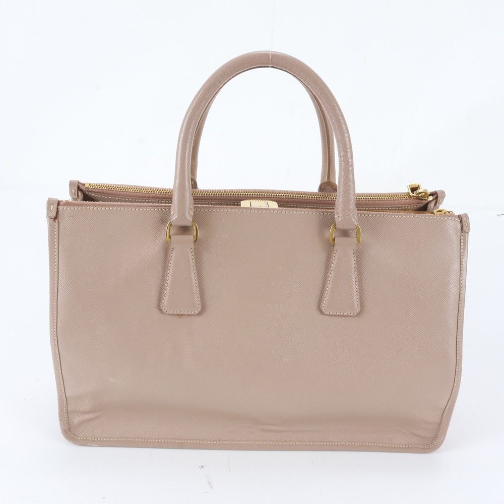 Prada Saffiano Galleria Leather Handbag Tote Pink — view 3