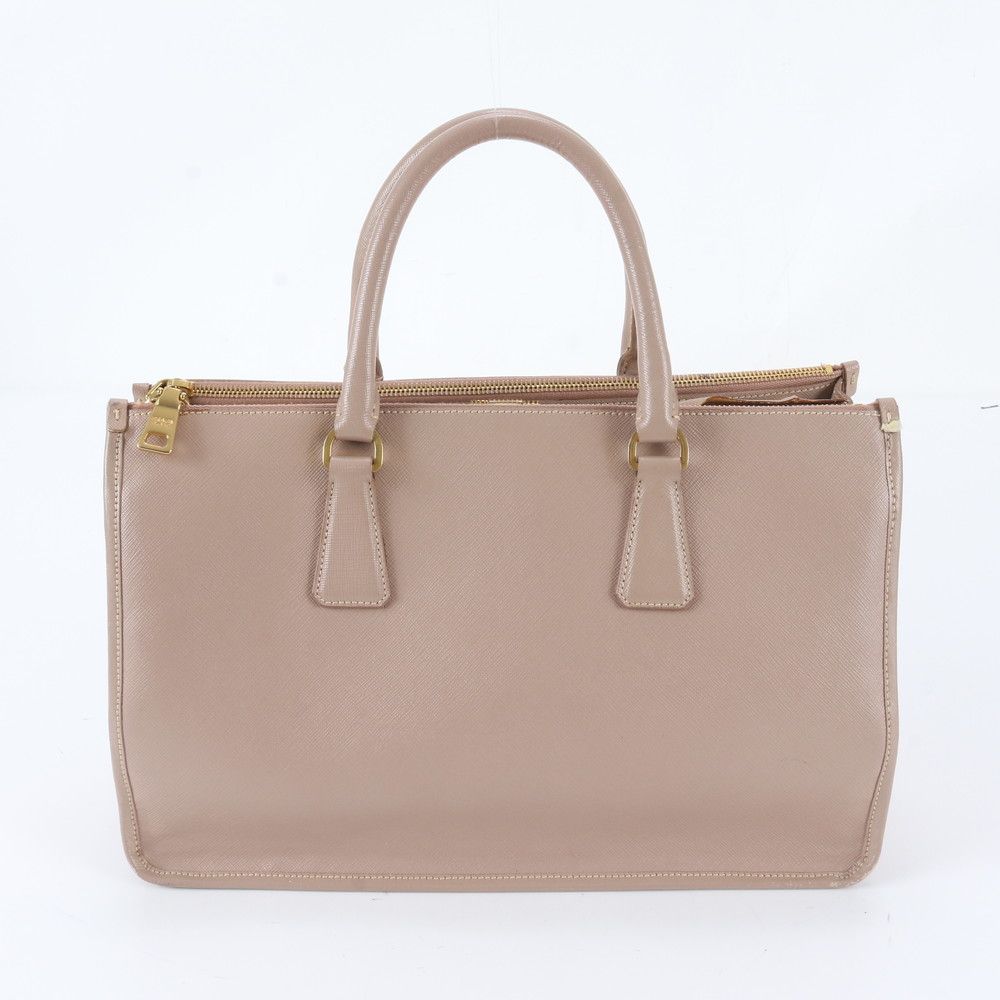 Prada Saffiano Galleria Leather Handbag Tote Pink