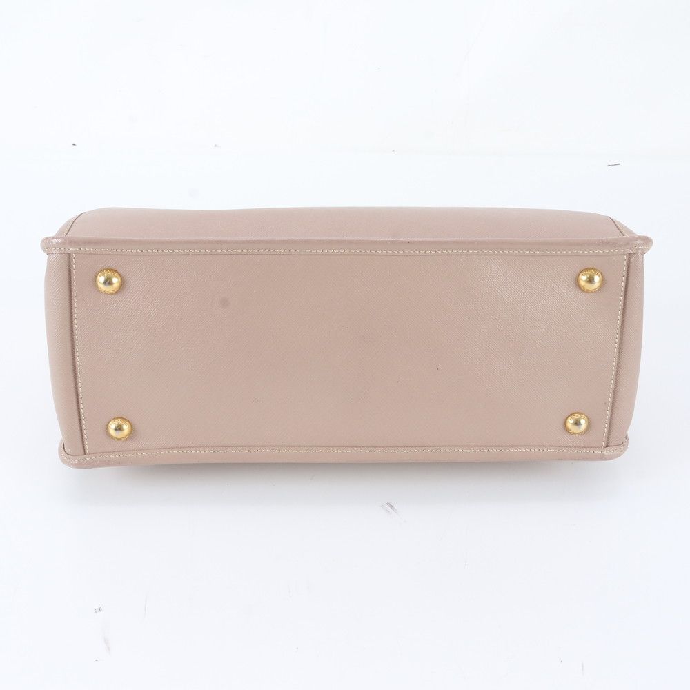 Prada Saffiano Galleria Leather Handbag Tote Pink — view 5
