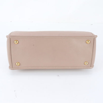 Prada Saffiano Galleria Leather Handbag Tote Pink — view 5