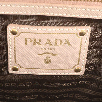 Prada Saffiano Galleria Leather Handbag Tote Pink — view 8
