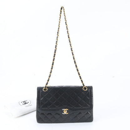 Chanel Limited Edition Quilted Double Flap Leather 2-Way Shoulder Bag