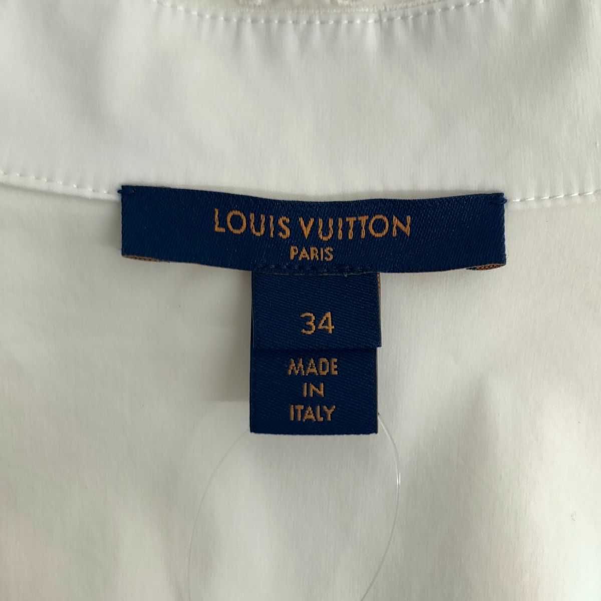 Louis Vuitton Cotton Scallop Lace Diard Shirt Dress White 34 — view 6