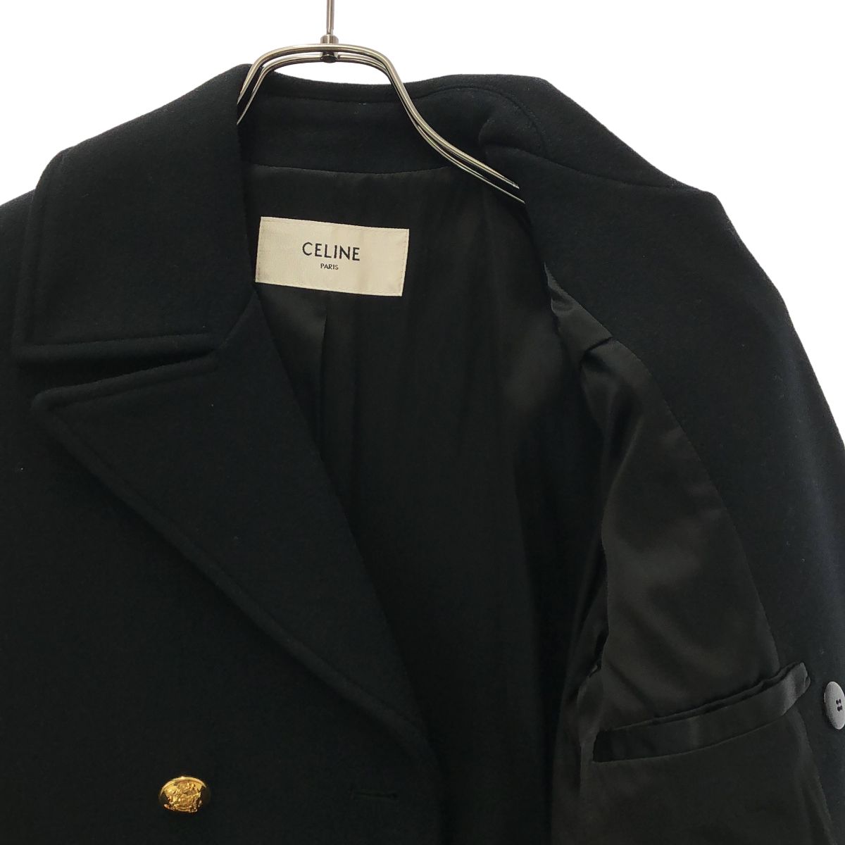 Celine Seventies Pea Coat Black 38 — view 4