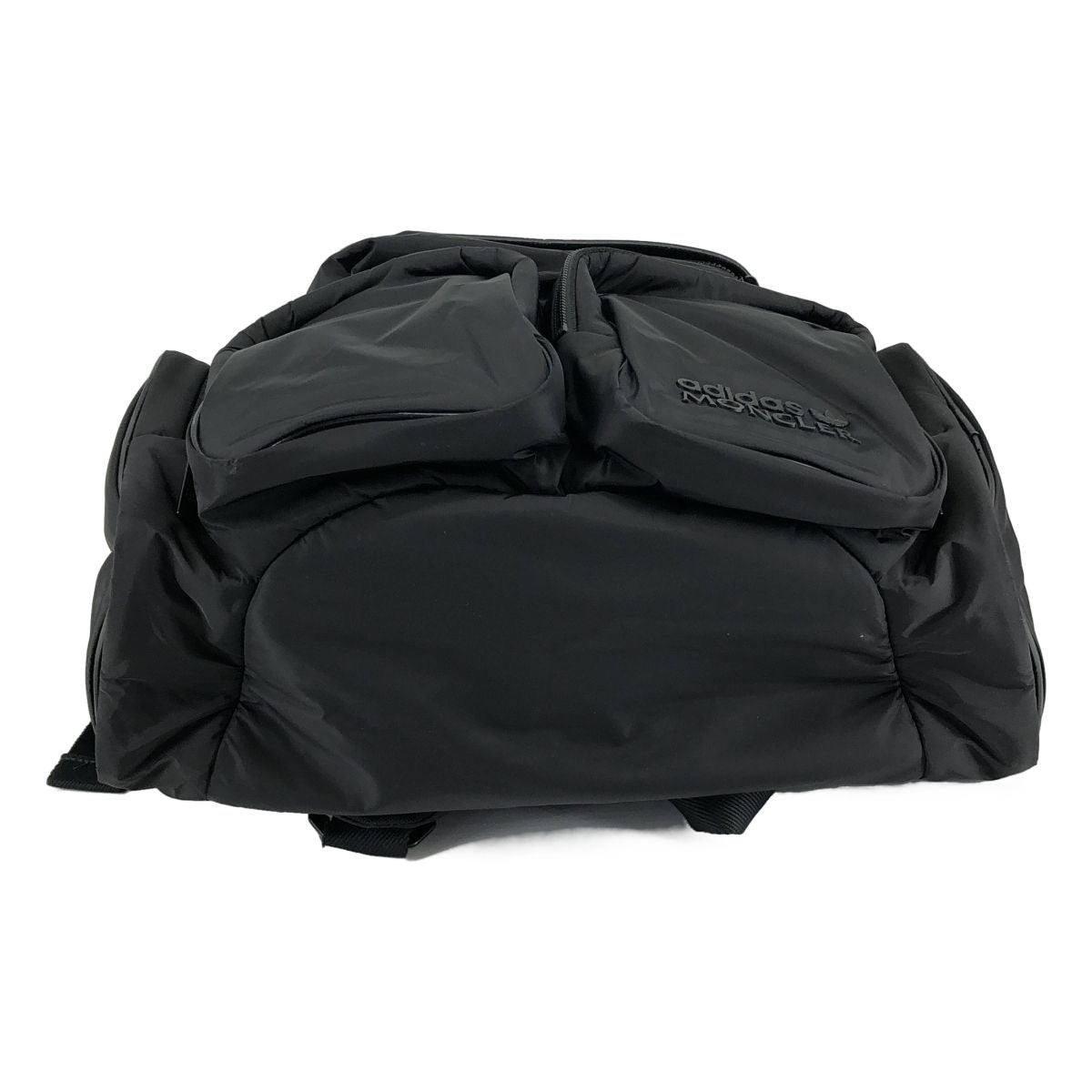 Moncler Adidas Nylon Leather Piping Backpack Black — view 5