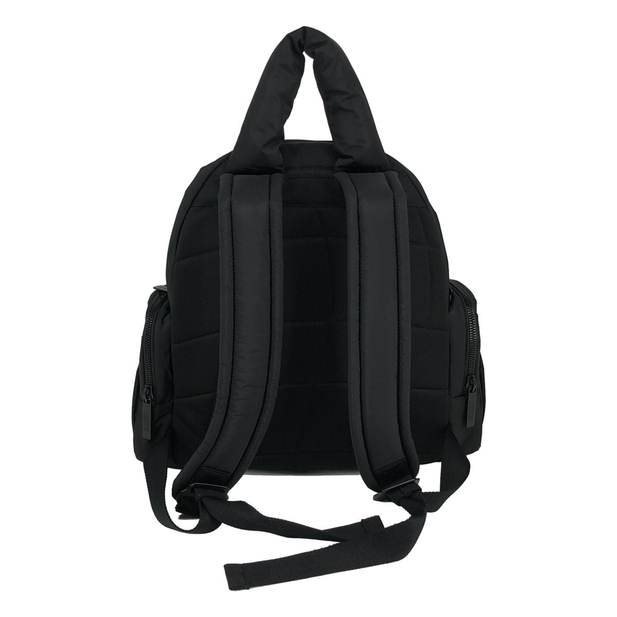 Moncler Adidas Nylon Leather Piping Backpack Black — view 2
