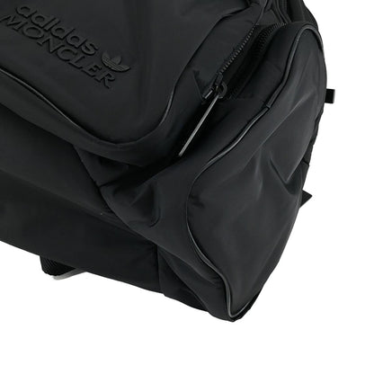 Moncler Adidas Nylon Leather Piping Backpack Black — view 7