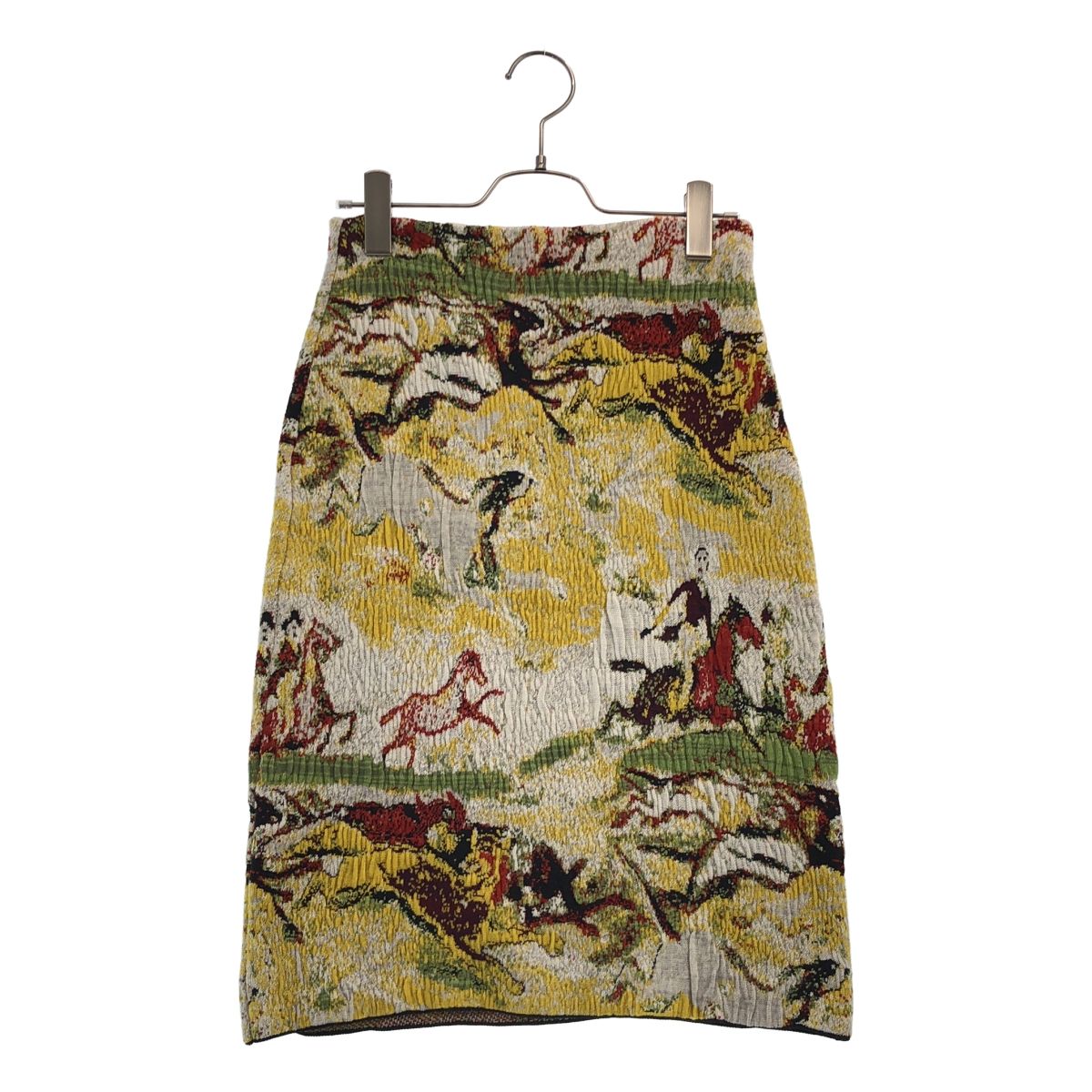Dior Jacquard Knit Skirt Multicolor 34