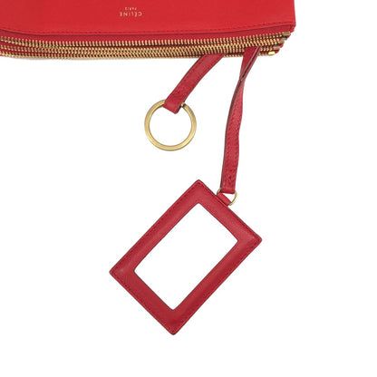 Celine Trio Leather Pouch — view 7
