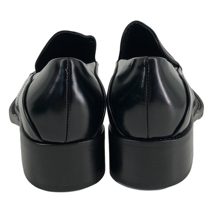 Prada Calzature Donna Leather Pointed Toe Loafers Black — view 3