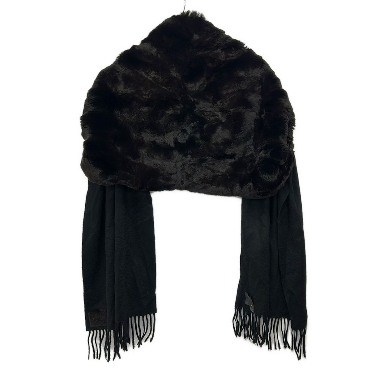 Fendi Shawl Black Cashmere Scarf — view 2