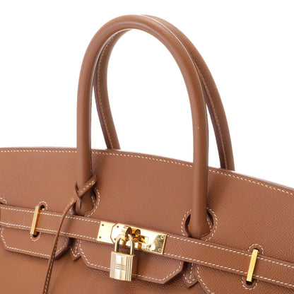 Hermes Birkin 35 Gold Handbag Courchevel — view 4