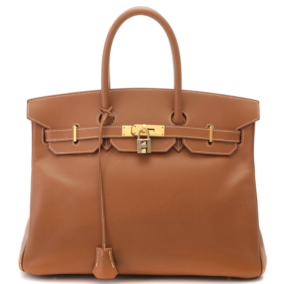 Hermes Birkin 35 Gold Handbag Courchevel