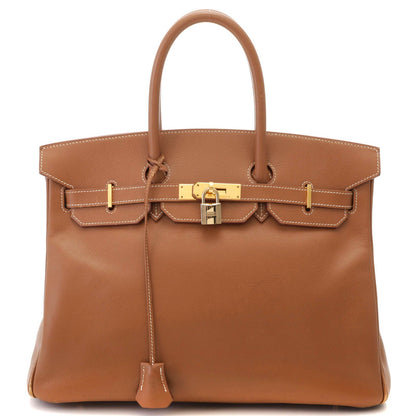 Hermes Birkin 35 Gold Handbag Courchevel