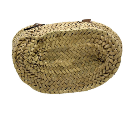 Loewe Tote Basket Beige Dark Brown Leather — view 5
