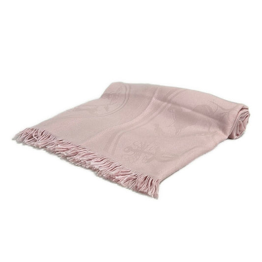 Hermes Scarf Light Pink Cashmere Silk