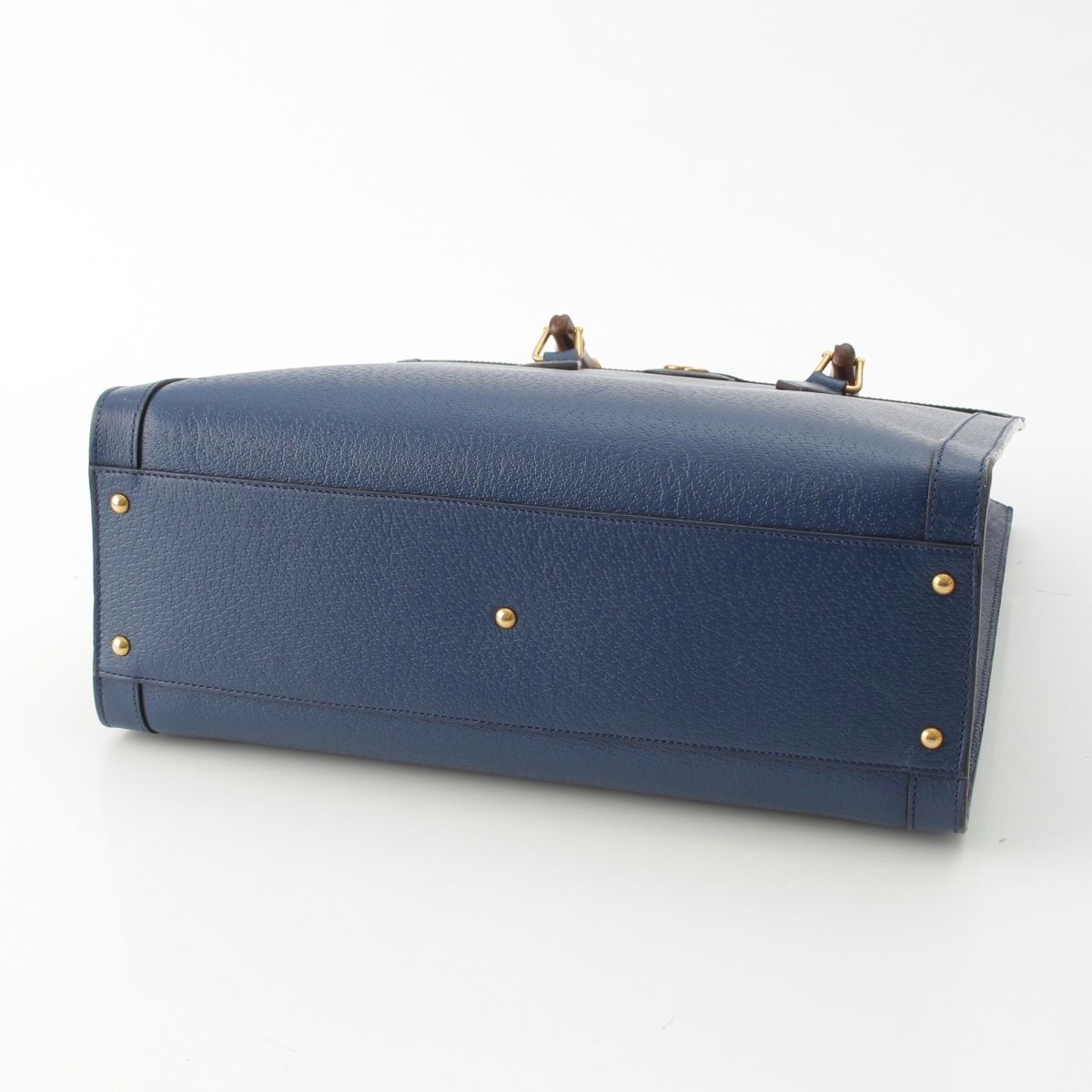 Gucci Diana Bamboo Handle 2-Way Handbag Blue — view 5