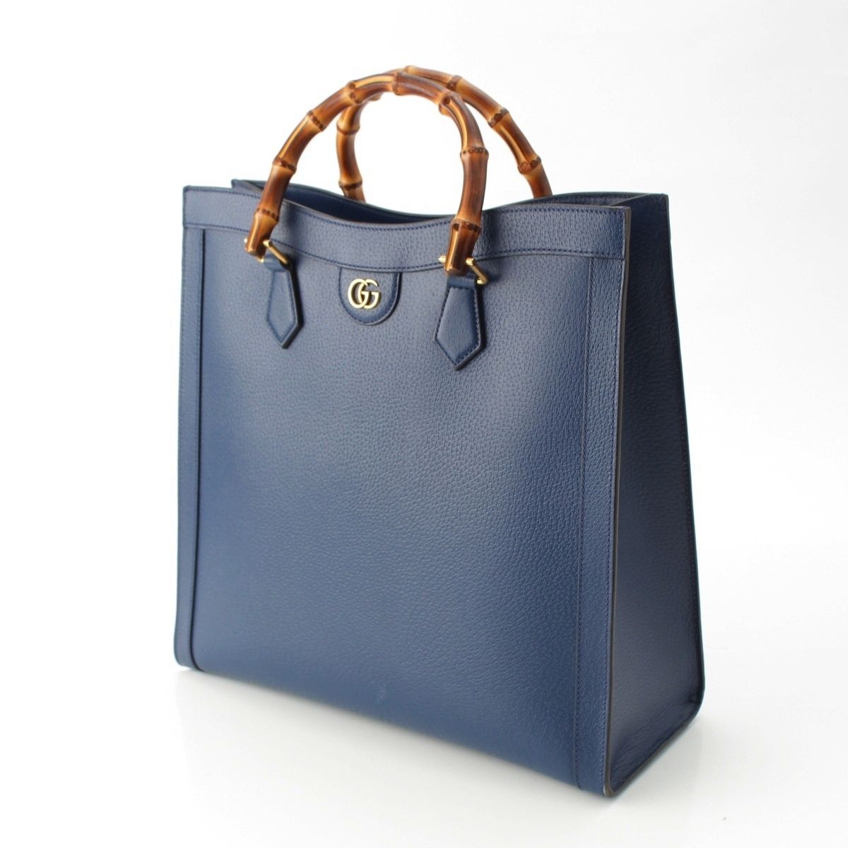 Gucci Diana Bamboo Handle 2-Way Handbag Blue — view 2
