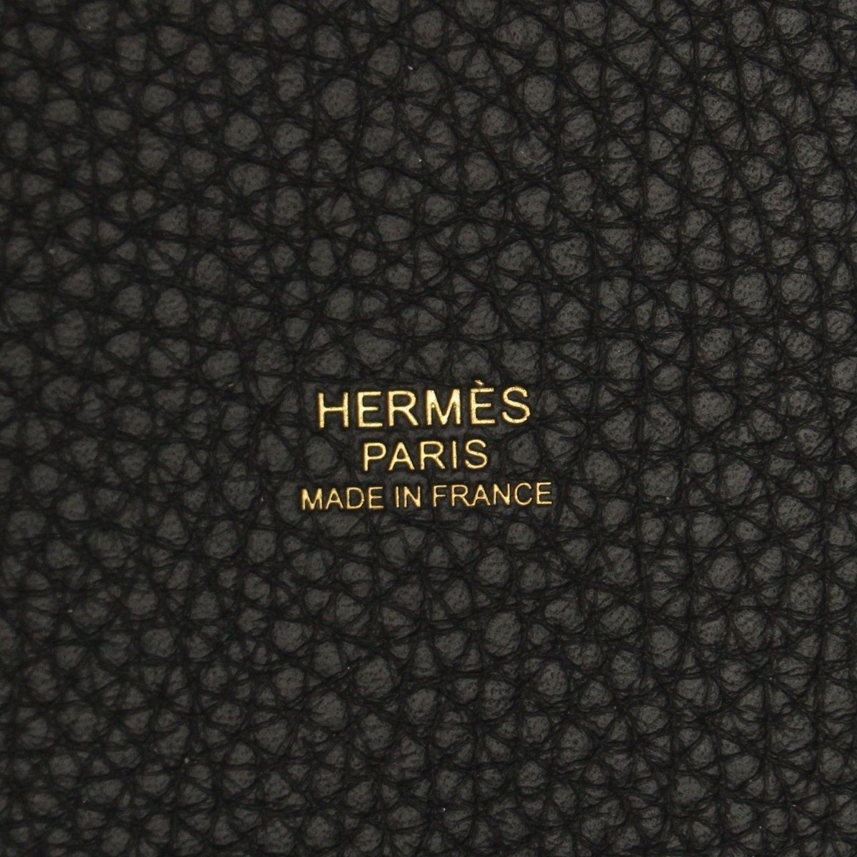 Hermes Picotin Lock PM Taurillon Clemence Handbag Black — view 7