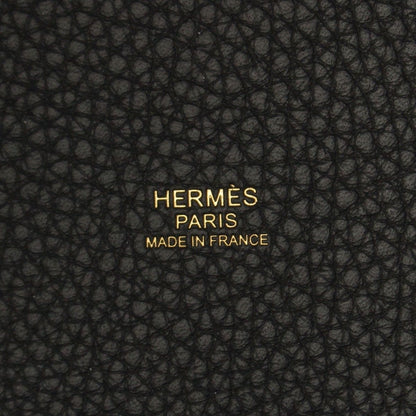 Hermes Picotin Lock PM Taurillon Clemence Handbag Black — view 7