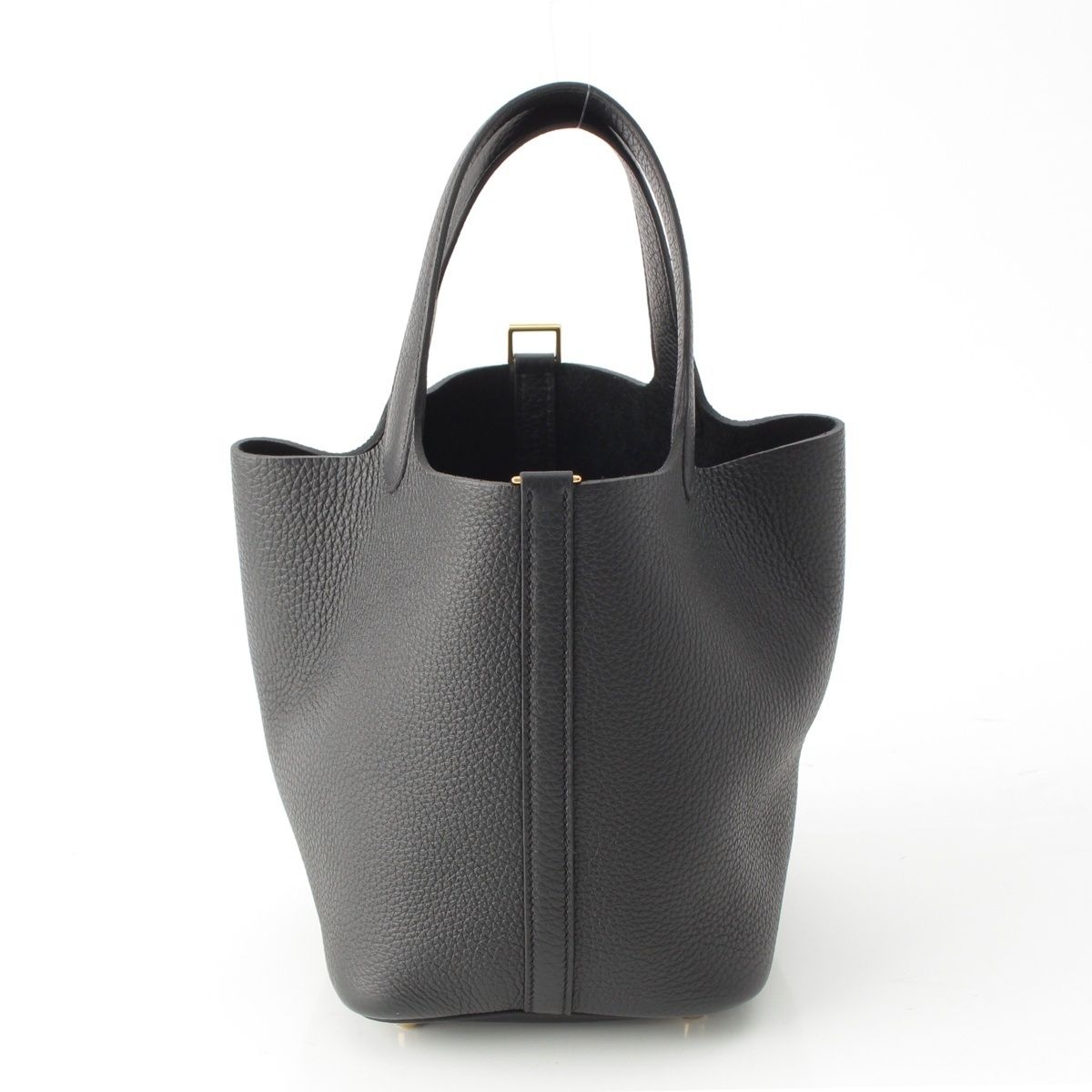 Hermes Picotin Lock PM Taurillon Clemence Handbag Black — view 3