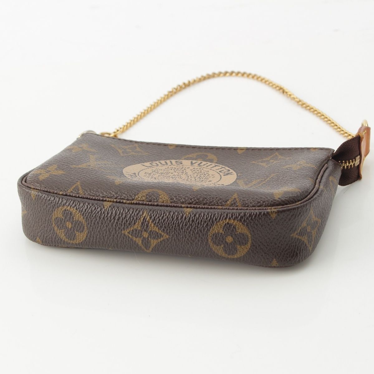 Louis Vuitton Mini Pochette Accessoires Monogram Pouch Brown — view 6
