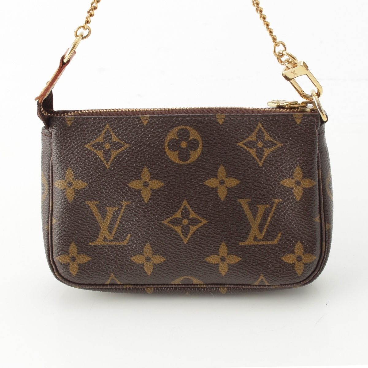 Louis Vuitton Mini Pochette Accessoires Monogram Pouch Brown — view 5