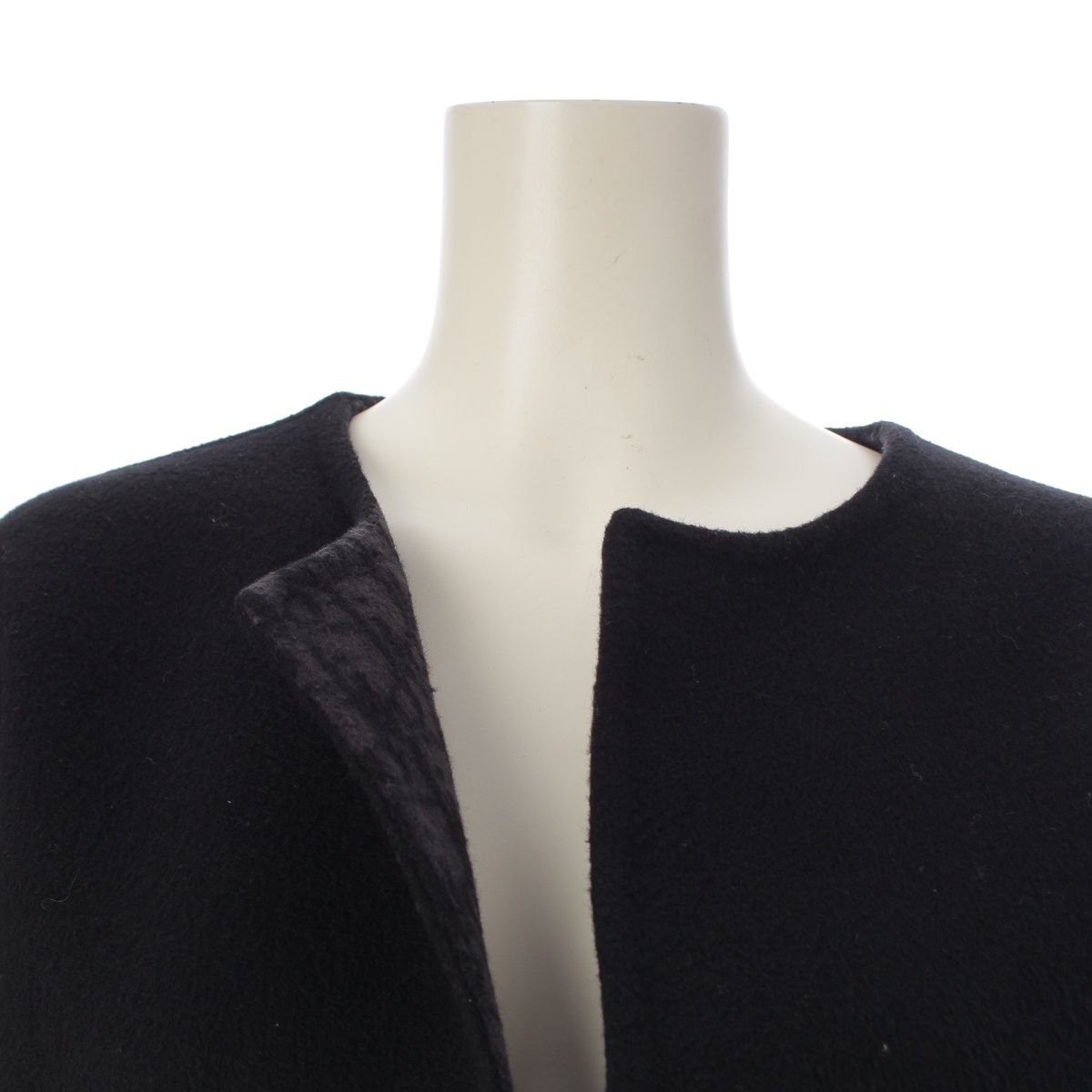 Dior Wool Silk Oblique Coat Black 36 — view 7