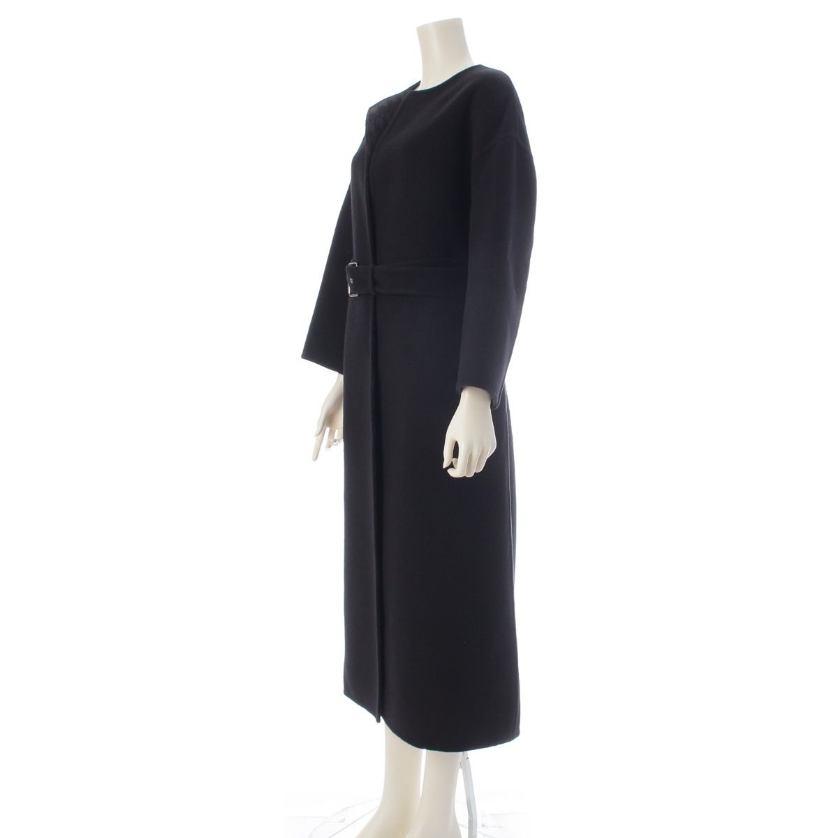 Dior Wool Silk Oblique Coat Black 36 — view 2