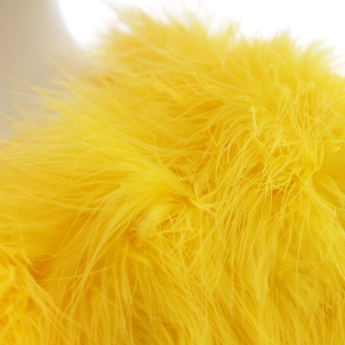 Gucci Short Sleeve Marabou Down Tom Ford Era Fur Jacket Yellow 38 — view 7