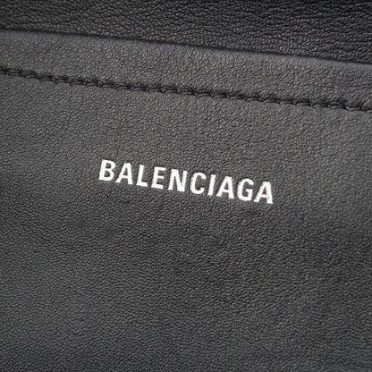 Balenciaga Ibiza Medium Raffia Basket 2-Way Shoulder Handbag Black — view 7