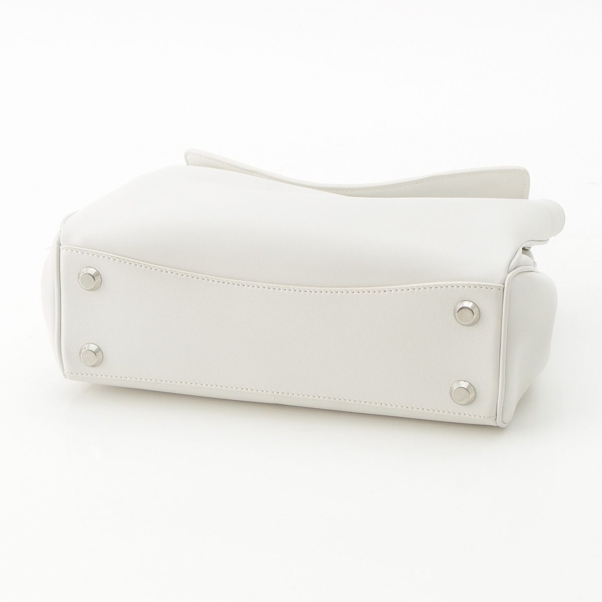 Balenciaga Rodeo Small Leather 2-Way Handbag White — view 5