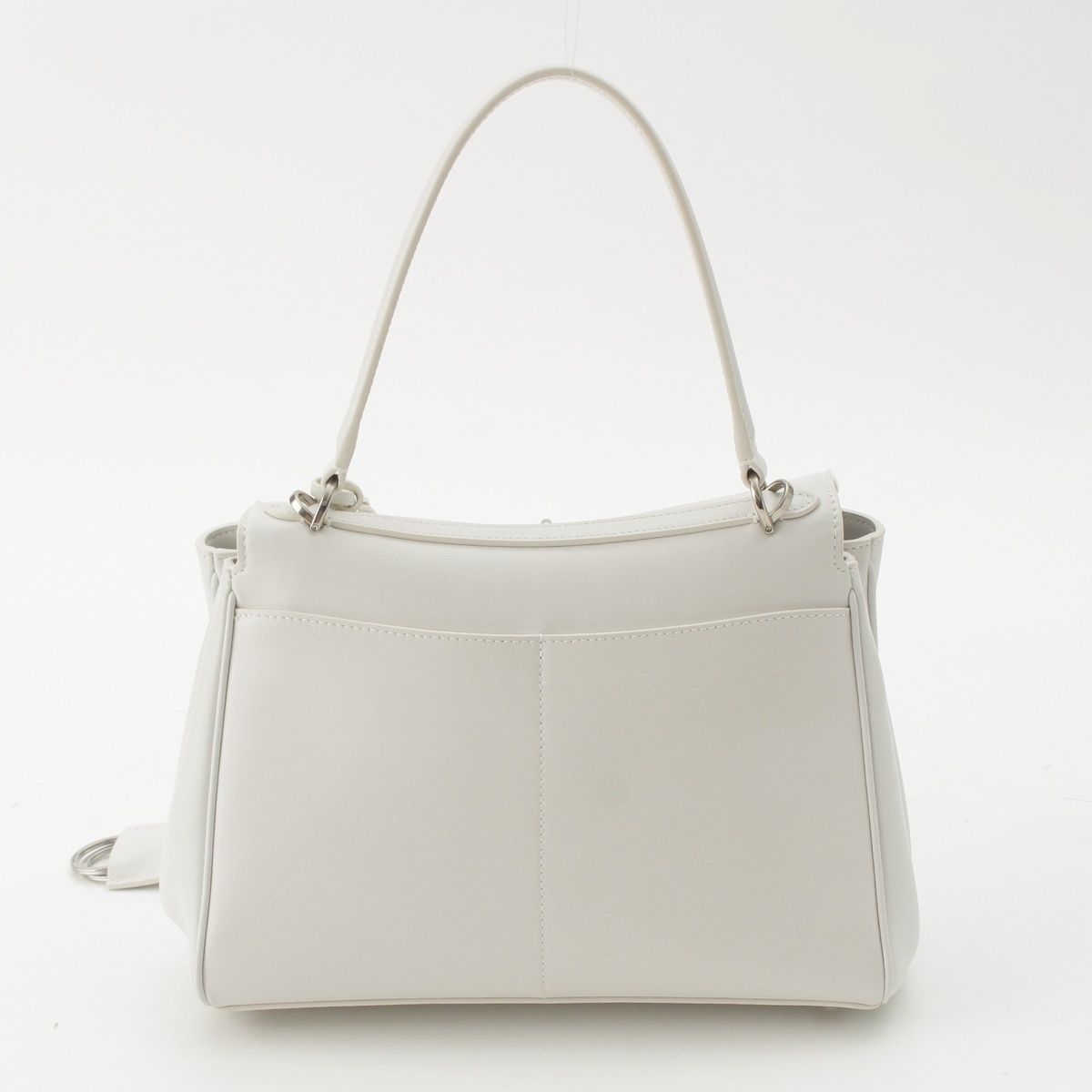 Balenciaga Rodeo Small Leather 2-Way Handbag White — view 4
