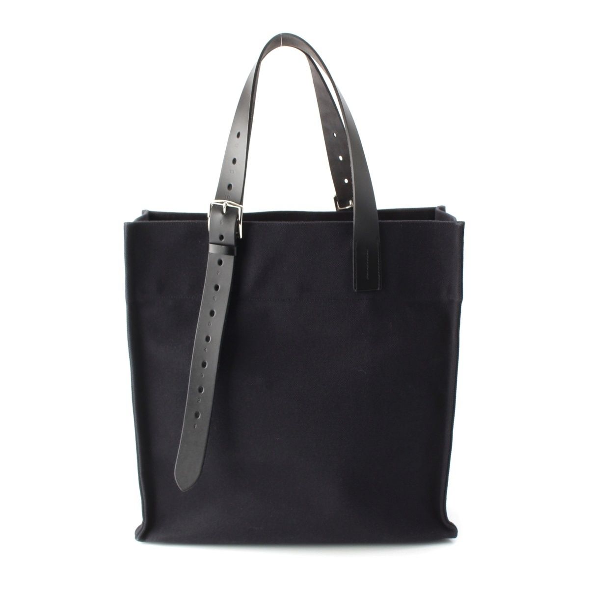 Hermes Etriviere 41 Wargoing Canvas Tadelakt Tote Black