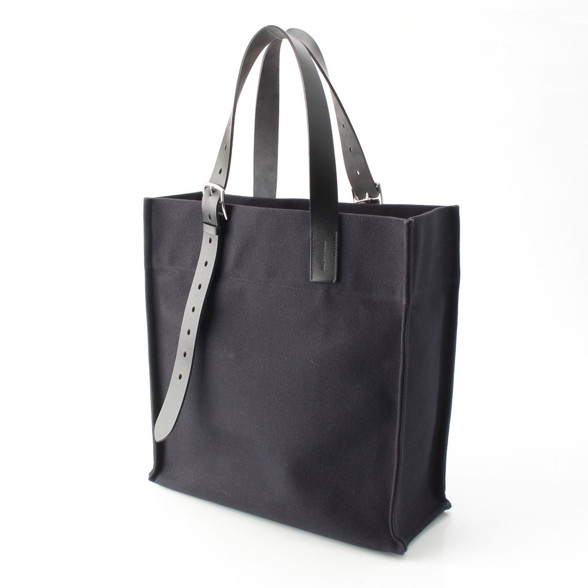 Hermes Etriviere 41 Wargoing Canvas Tadelakt Tote Black — view 2