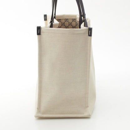 Gucci GG Supreme Canvas Logo Print Tote Ivory — view 3