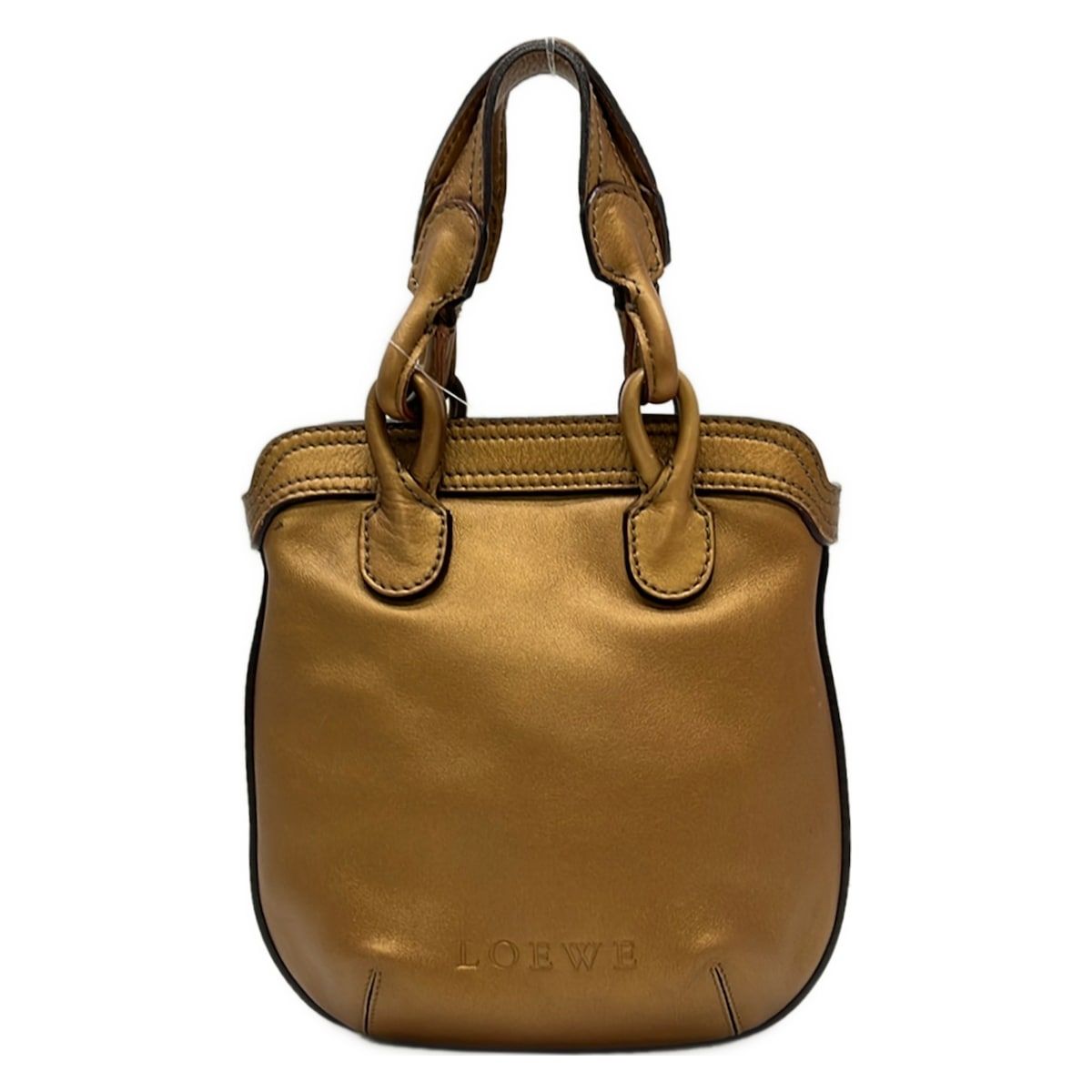 Loewe Handbag Fiesta Gold Leather