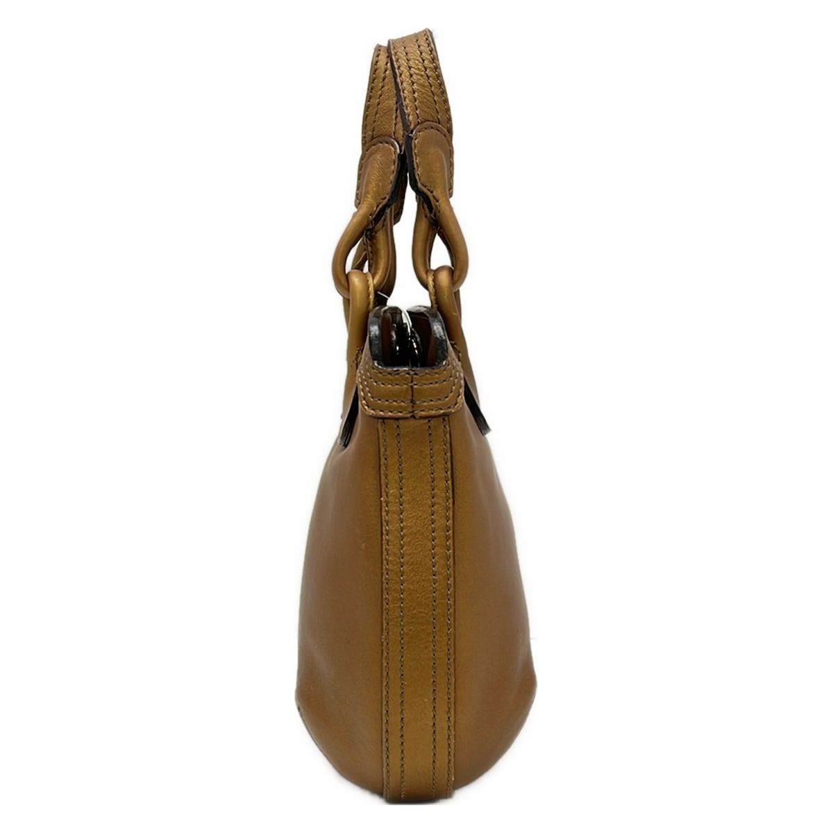 Loewe Handbag Fiesta Gold Leather — view 4