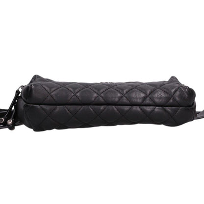 Chanel Quilted Silver Calfskin Leather Belt Bag — view 4