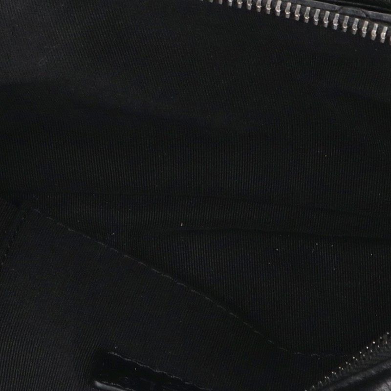 Chanel Quilted Silver Calfskin Leather Belt Bag — view 3