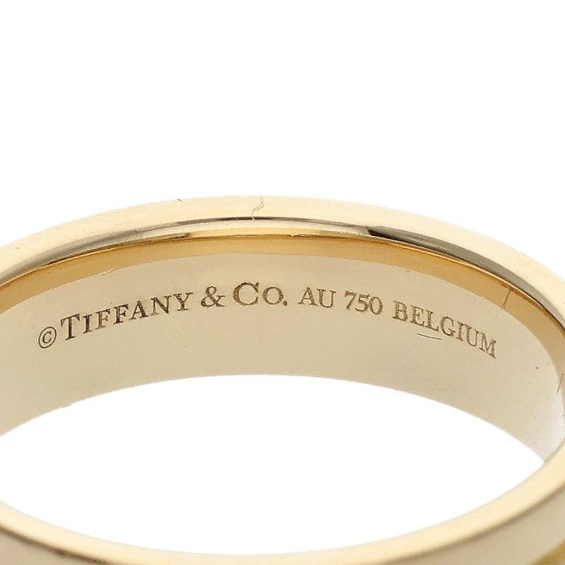 Tiffany & Co T 18k Yellow Gold Wide Diamond Ring — view 3