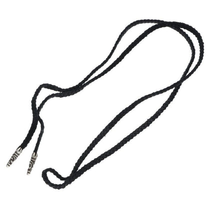 Chrome Hearts Leather Braid Scroll Blade Silver Necklace — view 2