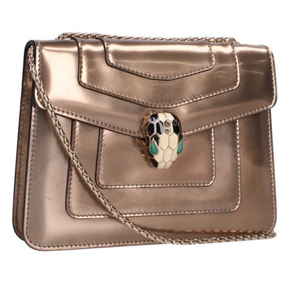 Bvlgari Serpenti Forever Patent Leather Shoulder Bag