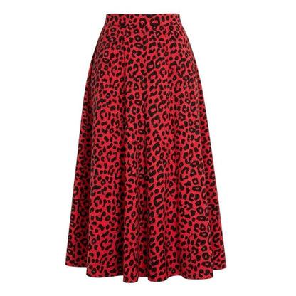 Gucci Ai3 Leopard Print Tucked Skirt Knit