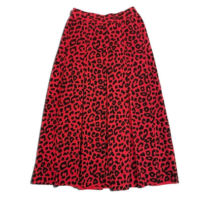 Gucci Ai3 Leopard Print Tucked Skirt Knit — view 3